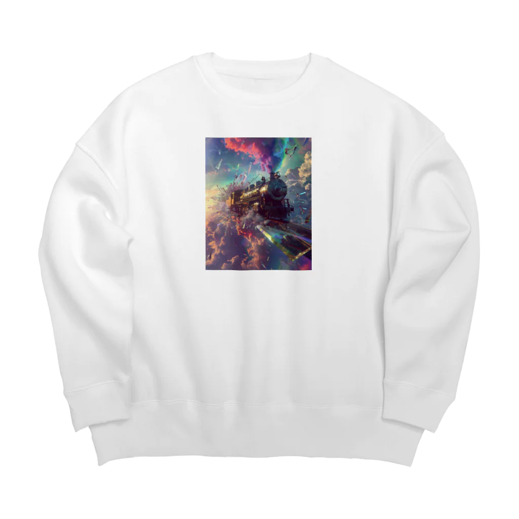 幻想ラボの「ガラスの次元を越える旅」 Big Crew Neck Sweatshirt