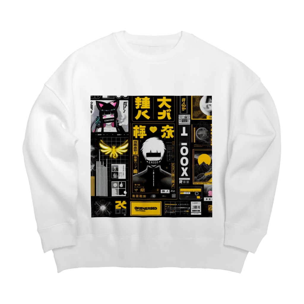 shunchan-の派手きゃわ♡ Big Crew Neck Sweatshirt