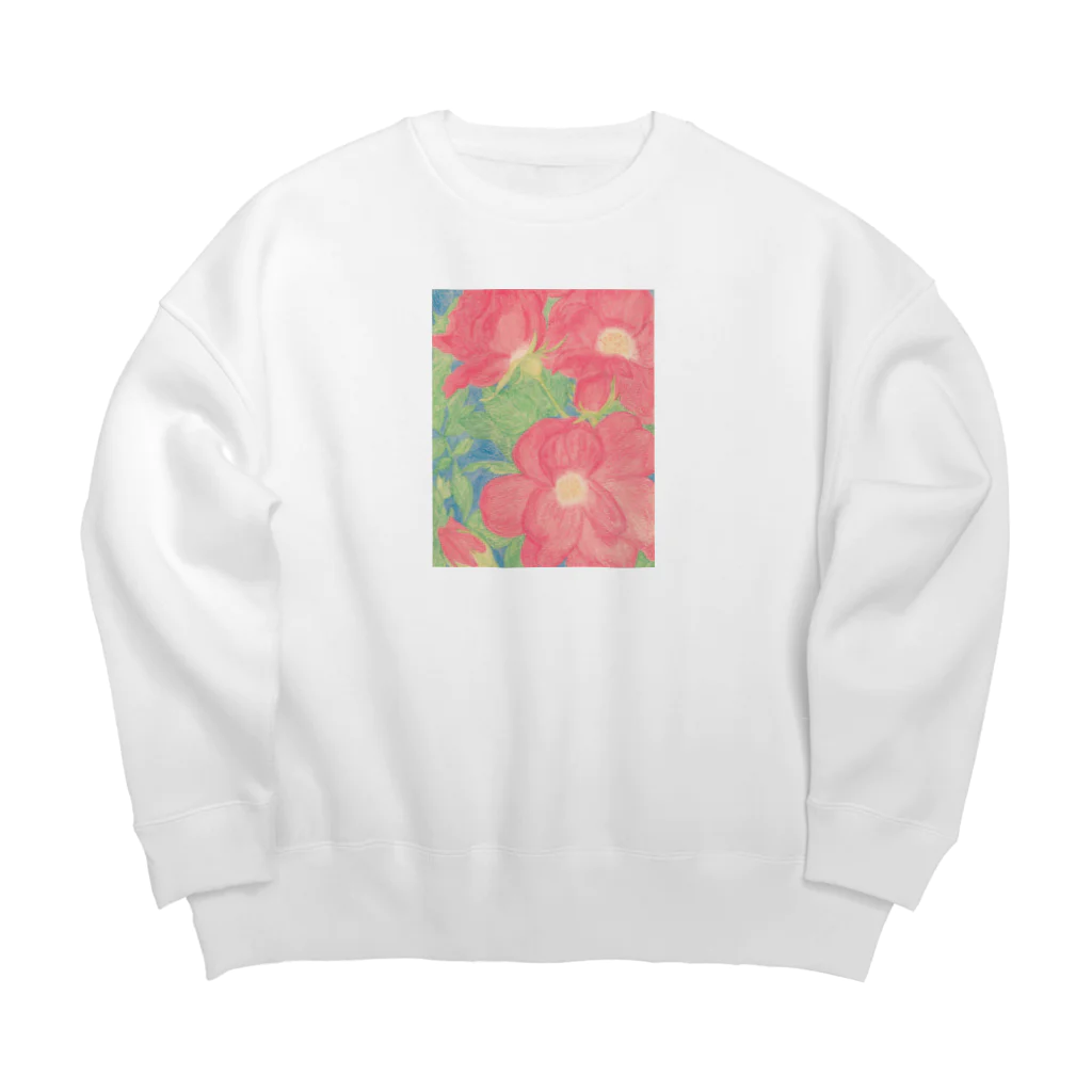 つぎのノックアウト　ばら Big Crew Neck Sweatshirt