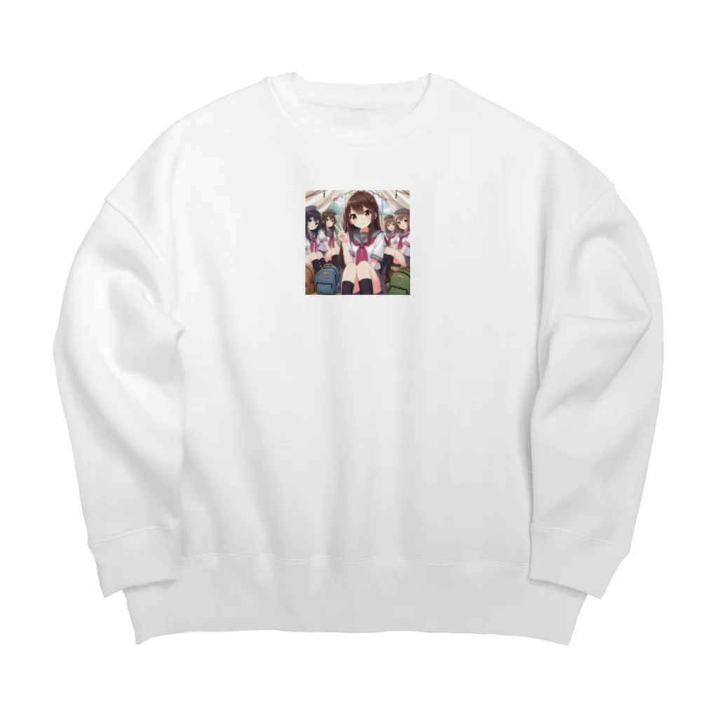 SWQAのjkキャンプ Big Crew Neck Sweatshirt