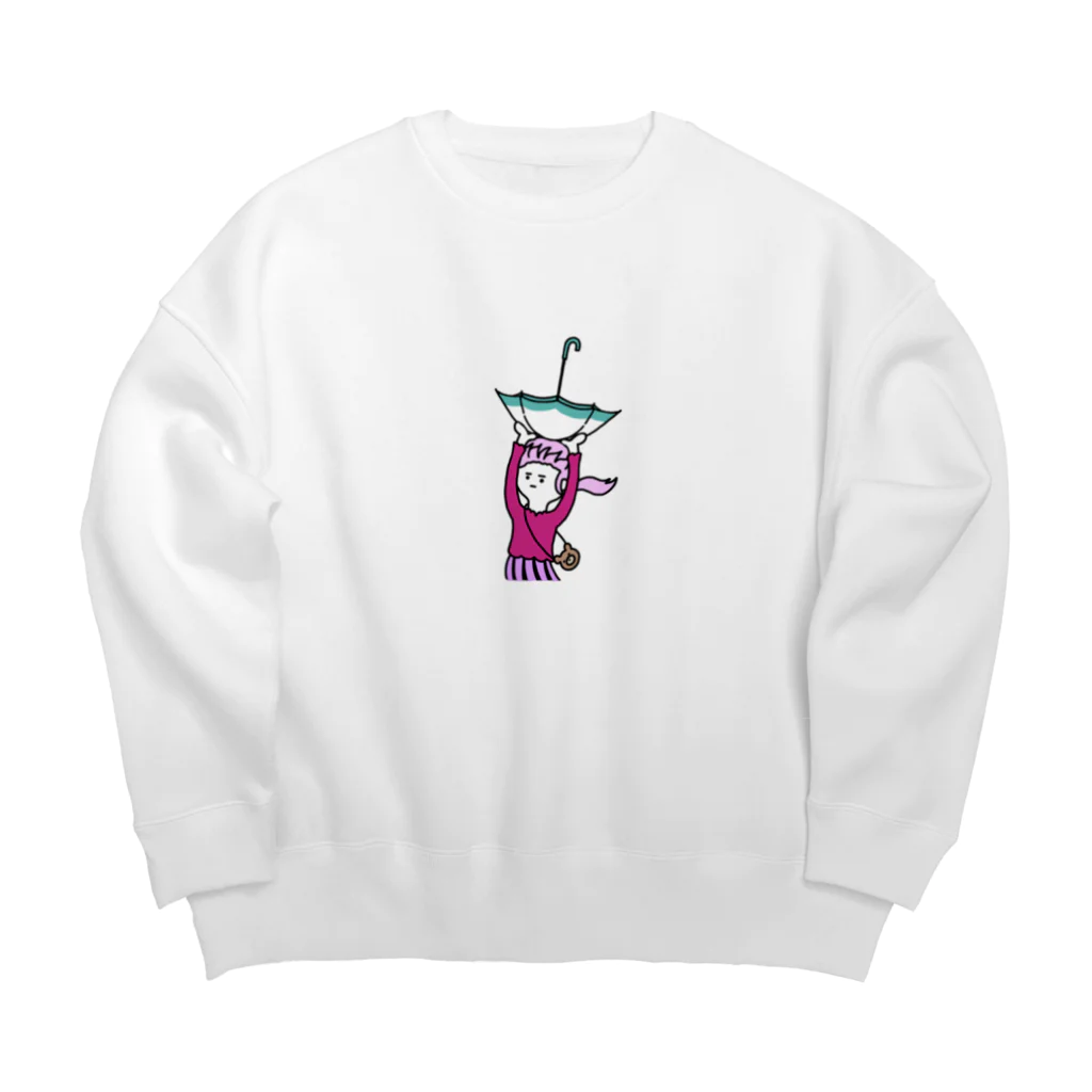 _miyaの幼き欲望のままに女児 Big Crew Neck Sweatshirt