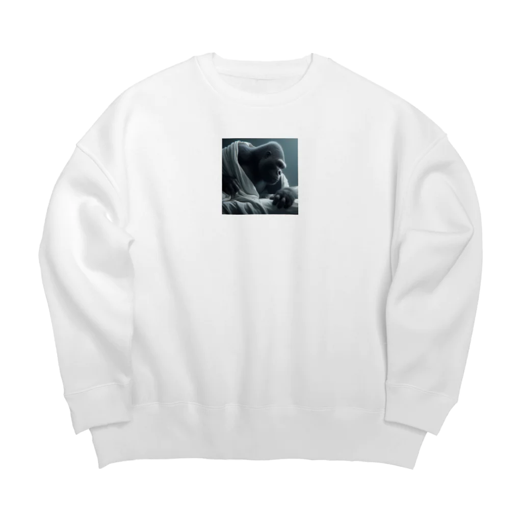 namidamakiのゴリラ起床 Big Crew Neck Sweatshirt