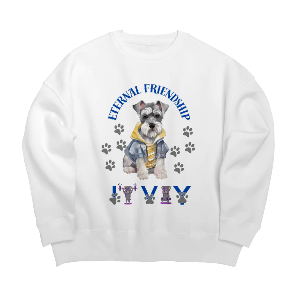 ivybloonの美意識高めのシュナウザー Big Crew Neck Sweatshirt