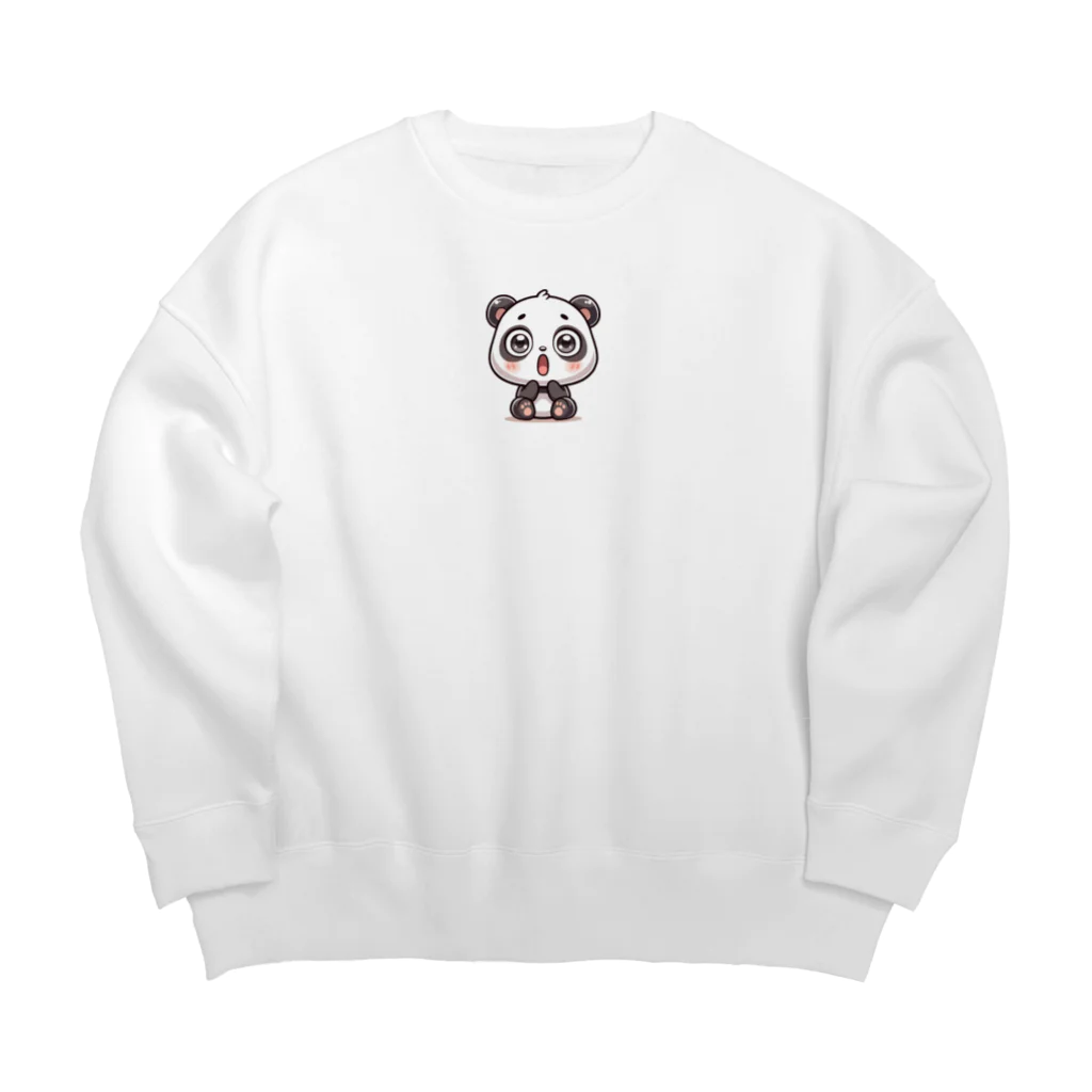 tama0528のパンダくん Big Crew Neck Sweatshirt