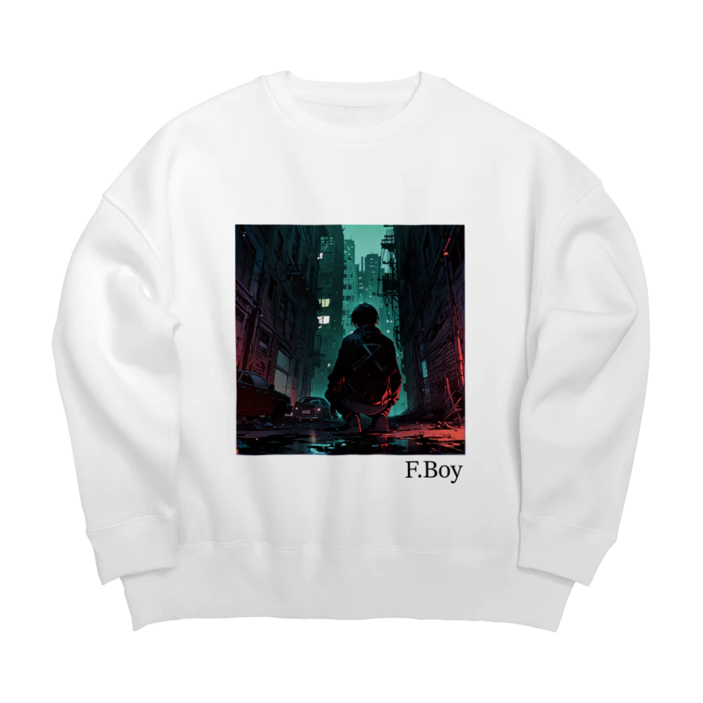 F.Boyの- 02 - Big Crew Neck Sweatshirt