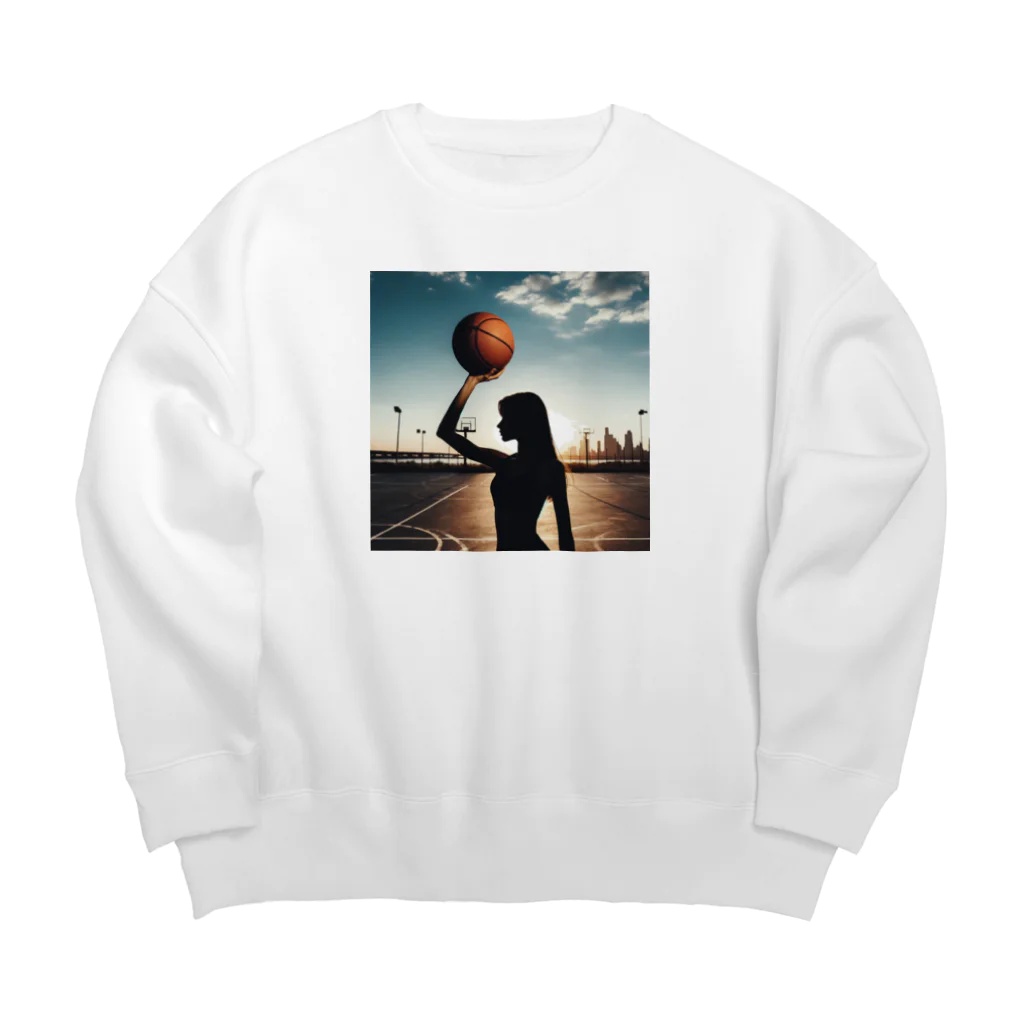 hikaLinootoのbasketgirl Big Crew Neck Sweatshirt