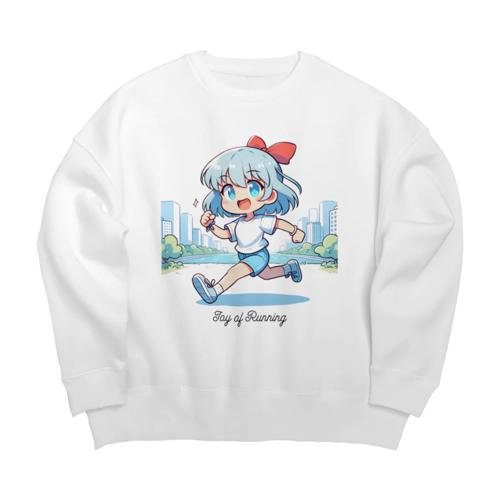 チェリモヤのゆるラン女子 02 Big Crew Neck Sweatshirt