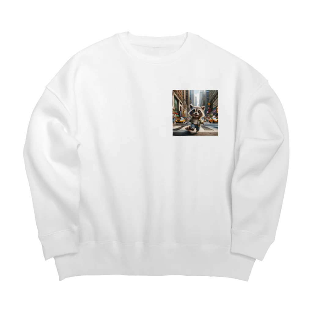 マシャのｐくんの冒険 Big Crew Neck Sweatshirt