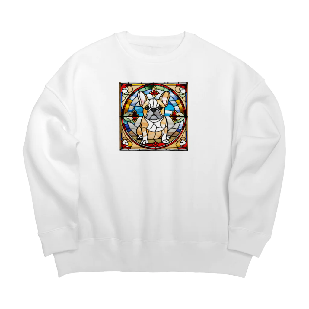 BowMeowのフレンチブルドックNo.3 Big Crew Neck Sweatshirt