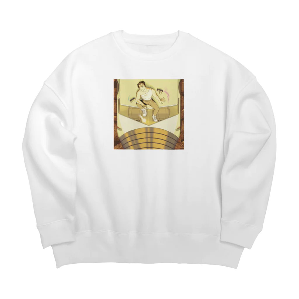 一兎風タウのハデス　ジャケットデザイン Big Crew Neck Sweatshirt