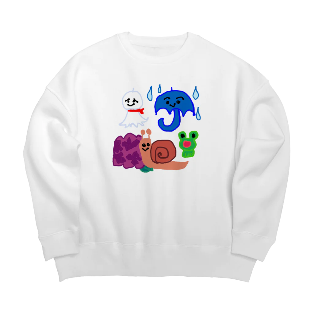 noiSutoaの雨の日 Big Crew Neck Sweatshirt