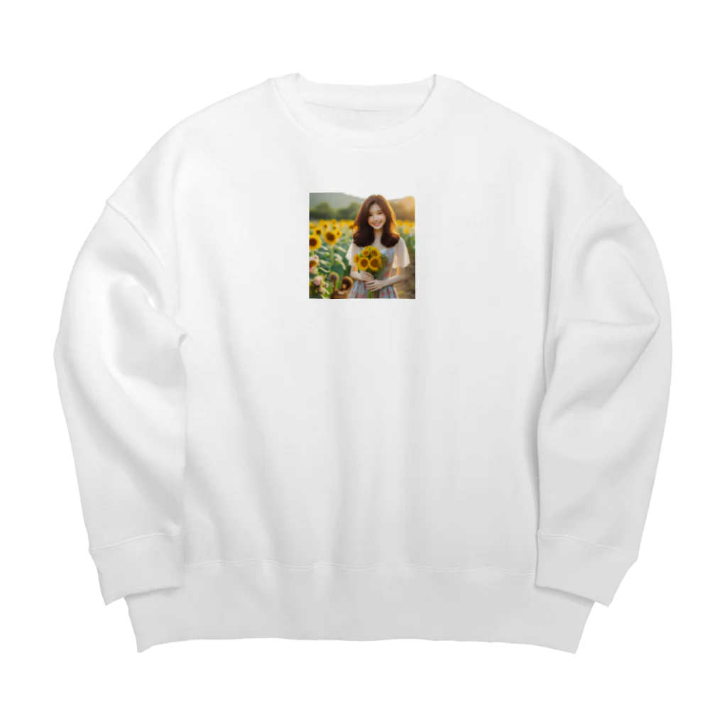 Ra168の思わず微笑んでしまう Big Crew Neck Sweatshirt