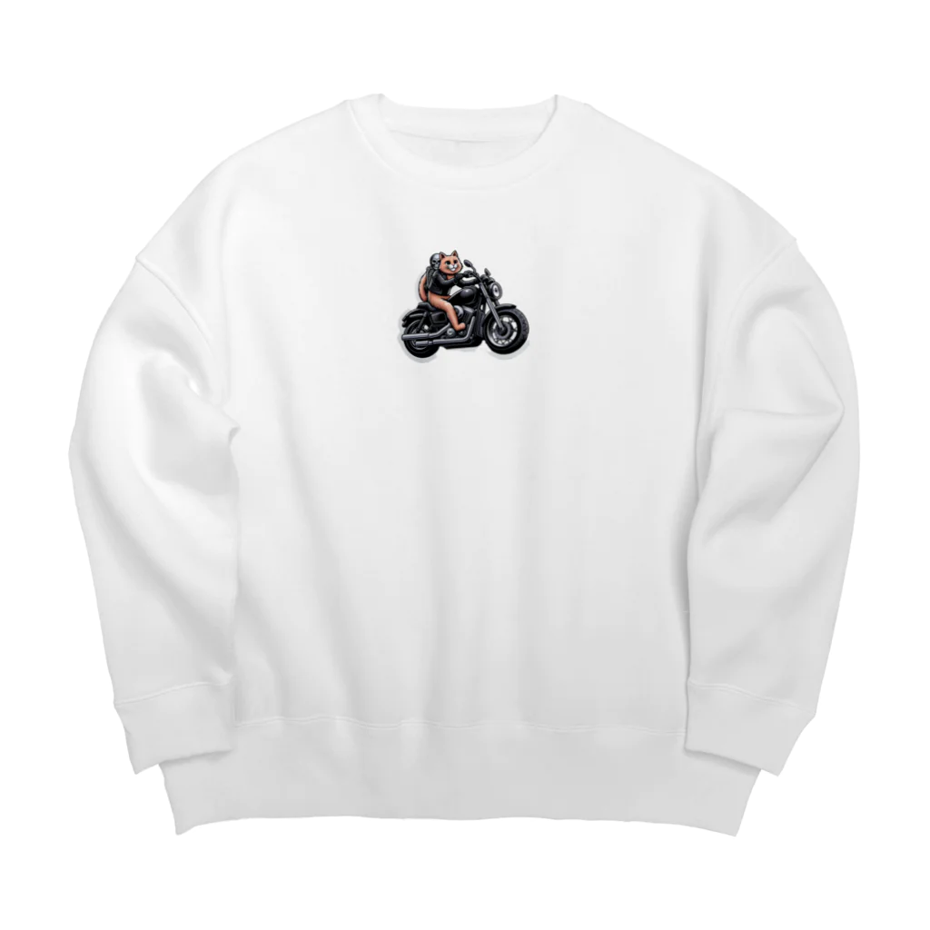 kemono-friendのネコライダー Big Crew Neck Sweatshirt