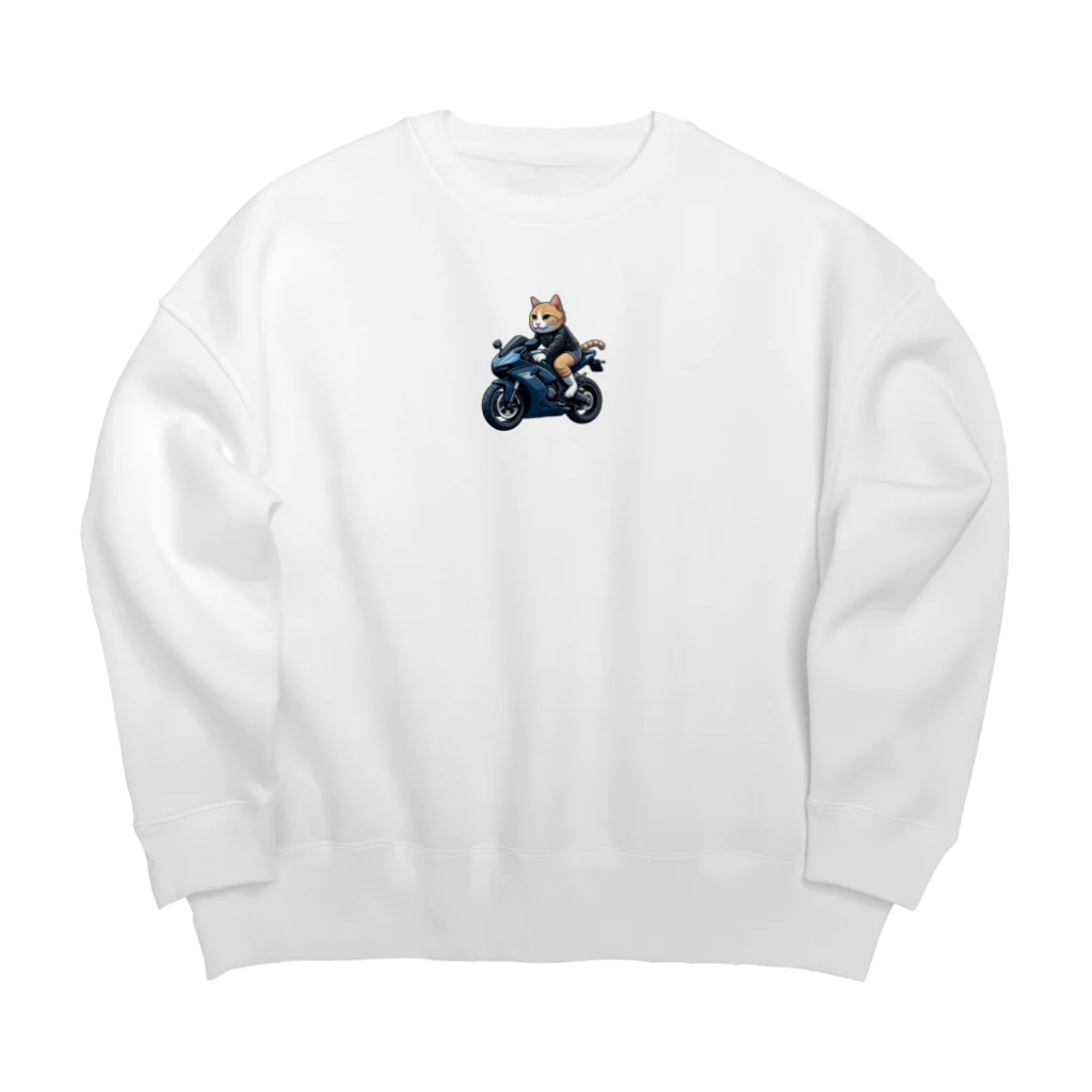 kemono-friendのネコライダー Big Crew Neck Sweatshirt