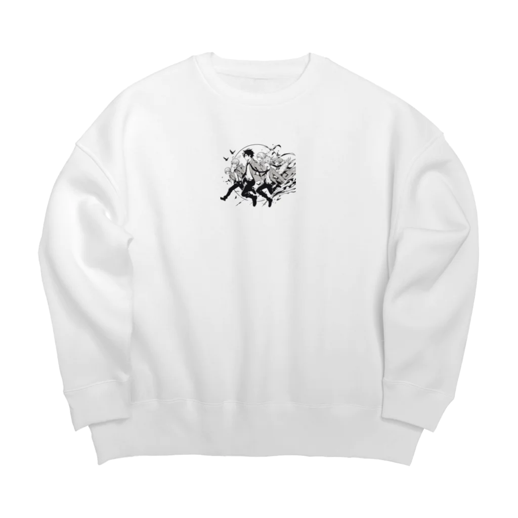 saoc11039の学園 Big Crew Neck Sweatshirt