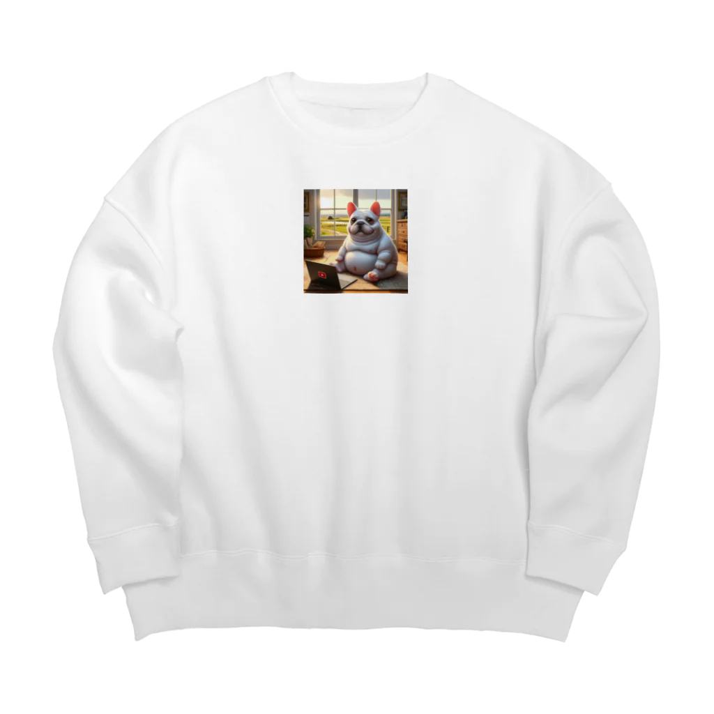 MysticArtworksのぽっちゃりになっちゃったピエール Big Crew Neck Sweatshirt