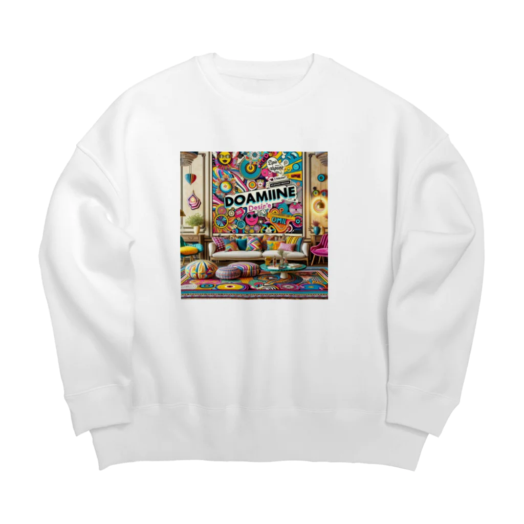 nuuartのドーパミンデコールと陽気な美学 Big Crew Neck Sweatshirt