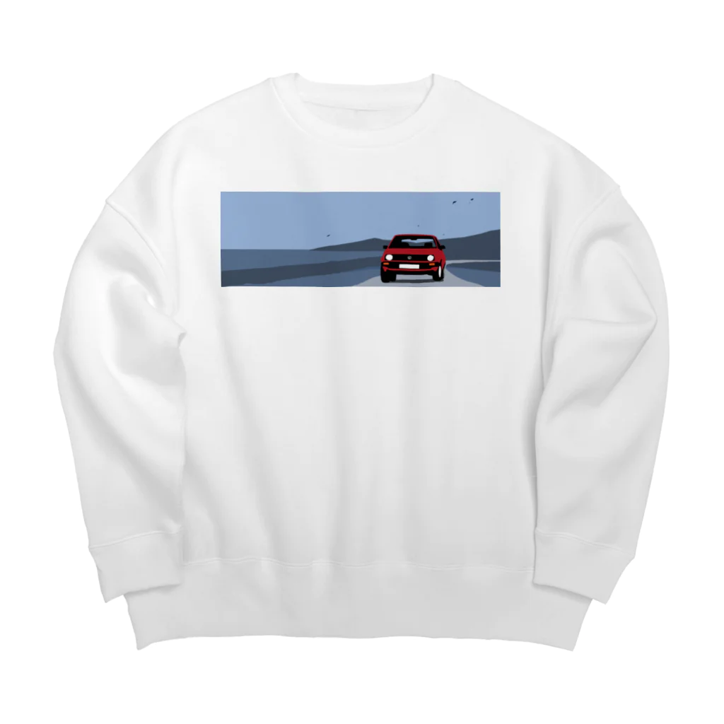 キャのゴルフな車 Big Crew Neck Sweatshirt