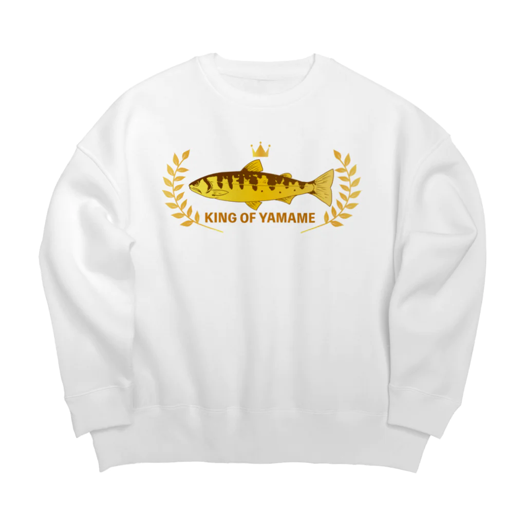 chicodeza by suzuriのヤマメキング Big Crew Neck Sweatshirt