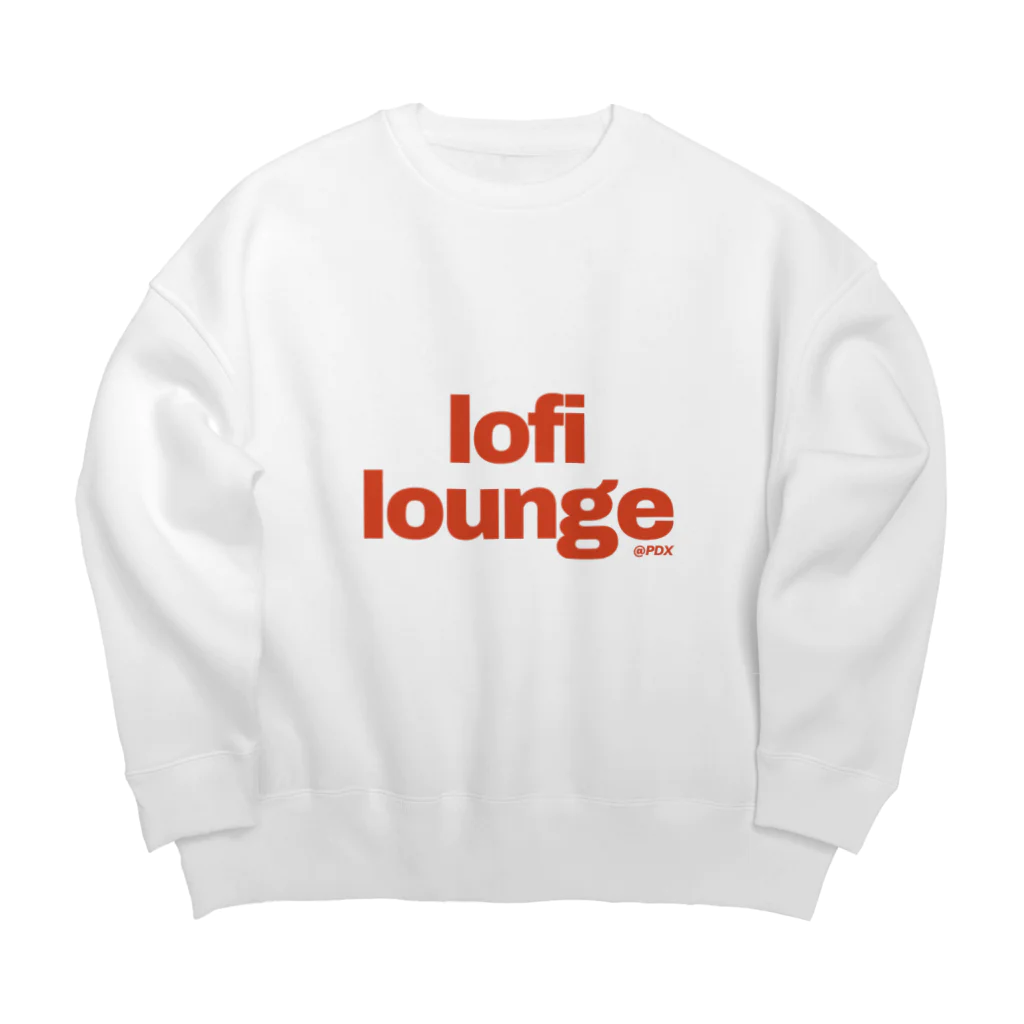 Lofi LoungeのLofi Lounge 赤 Big Crew Neck Sweatshirt