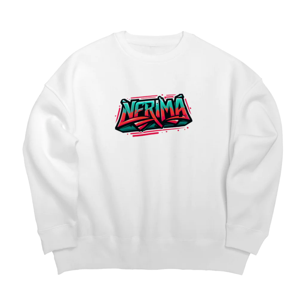 ore-journalのHipHopのグラフィティのロゴ「NERIMA(練馬)」 Big Crew Neck Sweatshirt