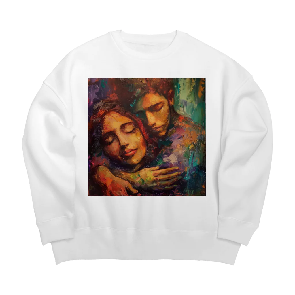 AQUAMETAVERSEの抱擁 Big Crew Neck Sweatshirt