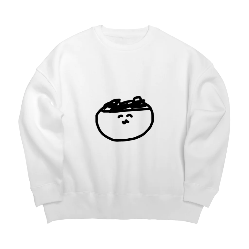 sabuchinanの太ったさぶちゃん Big Crew Neck Sweatshirt