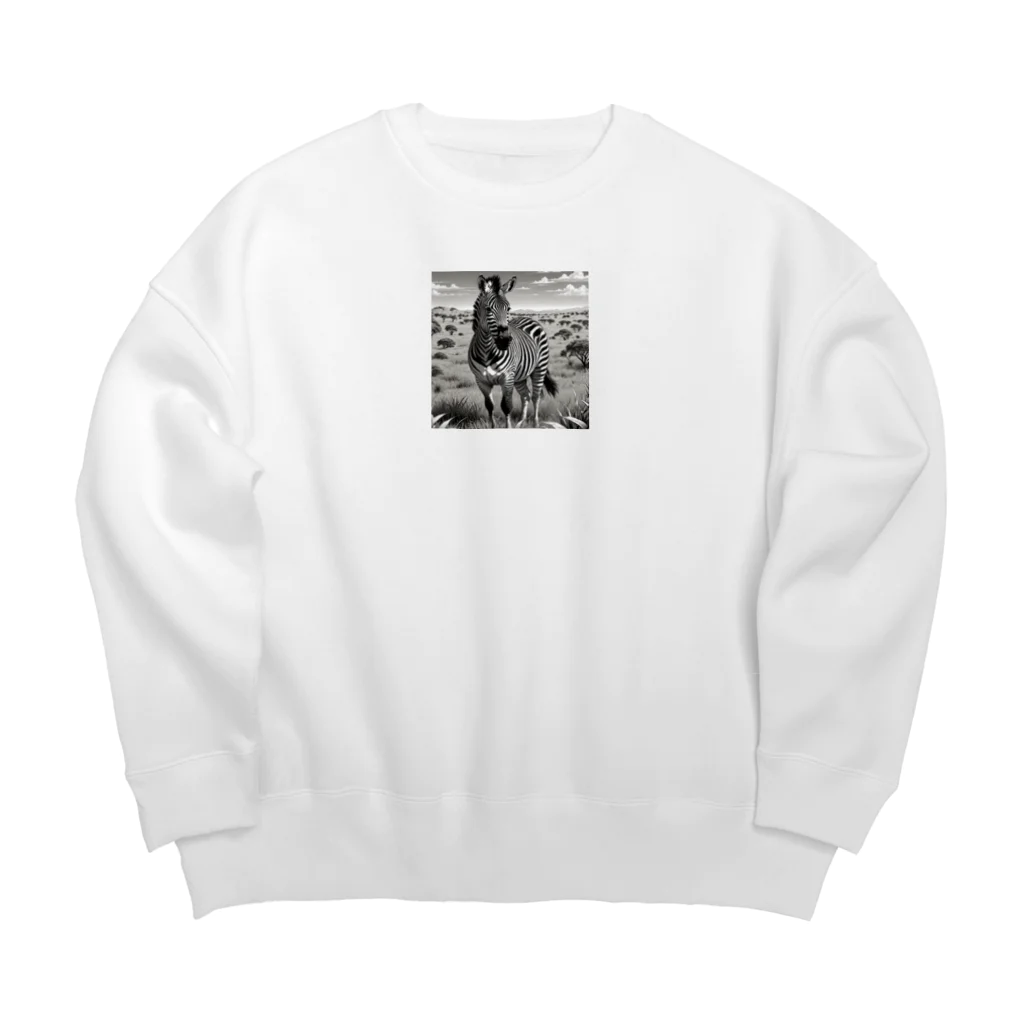 memorandumのシマウマ Big Crew Neck Sweatshirt