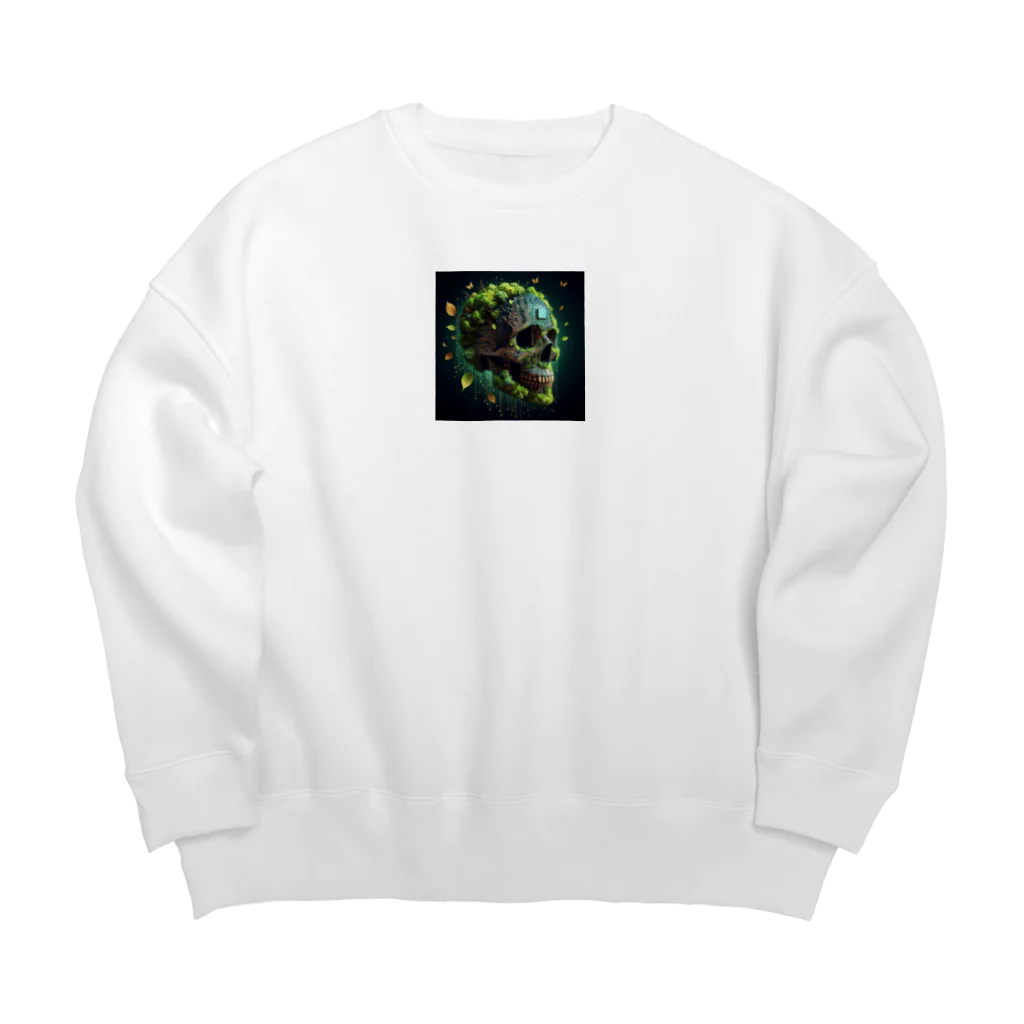 wワンダーワールドwのSKULL031 Big Crew Neck Sweatshirt