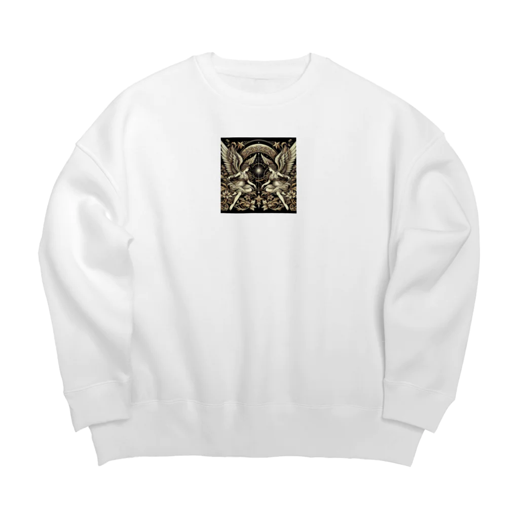 wワンダーワールドwのAngel007 Big Crew Neck Sweatshirt