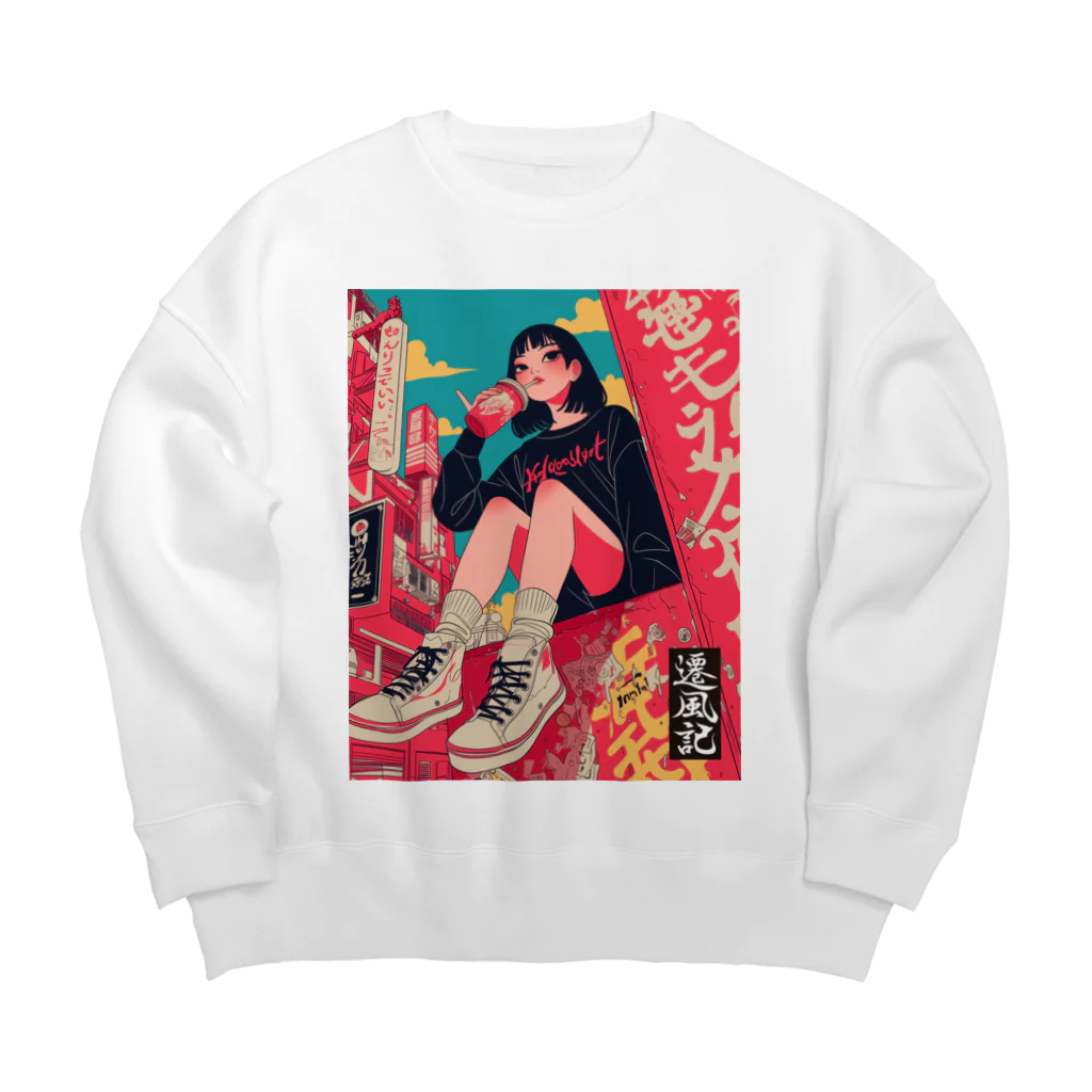 遷風記（せんぷうき）の遷風記「アーバン・オアシス」  Big Crew Neck Sweatshirt