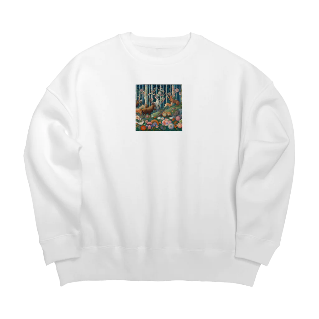 nico251の自然の中の平和な時間 Big Crew Neck Sweatshirt