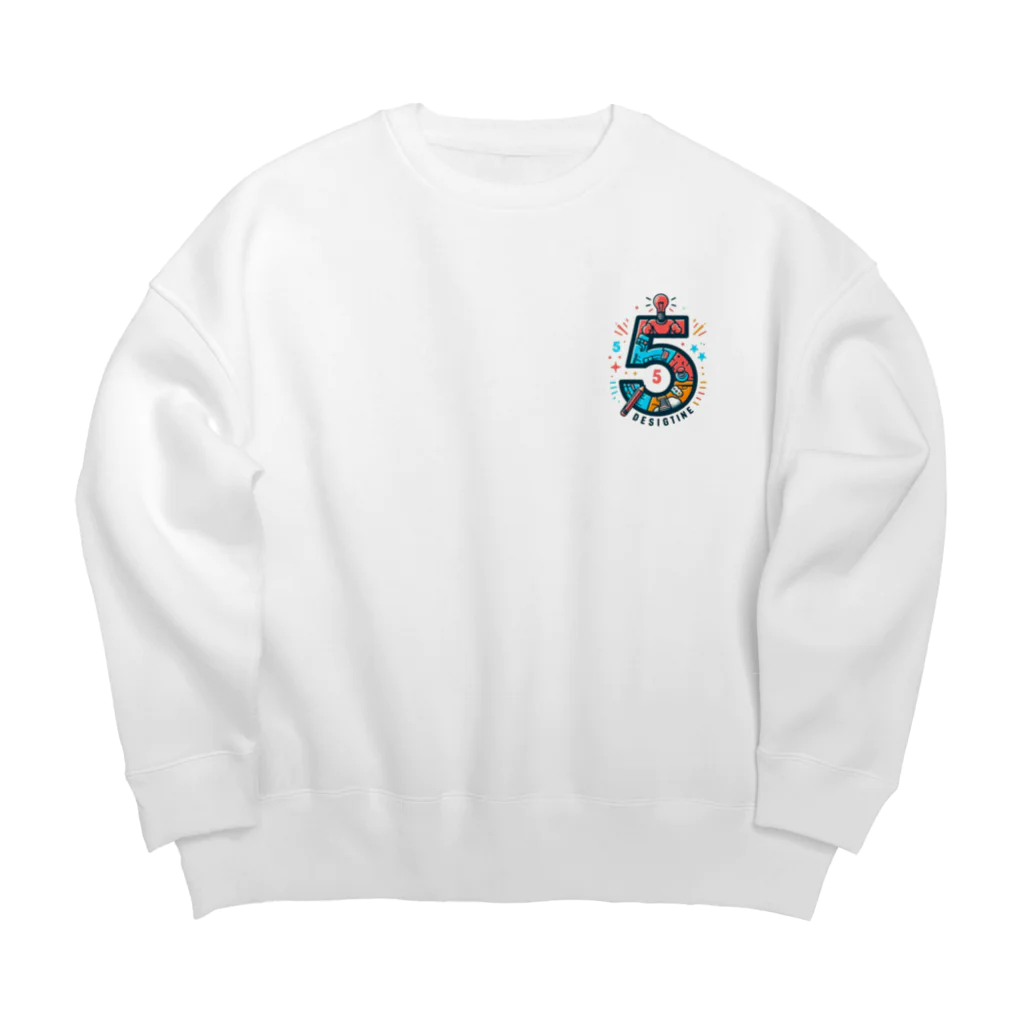 masafu-のNO.デザイン#5 Big Crew Neck Sweatshirt