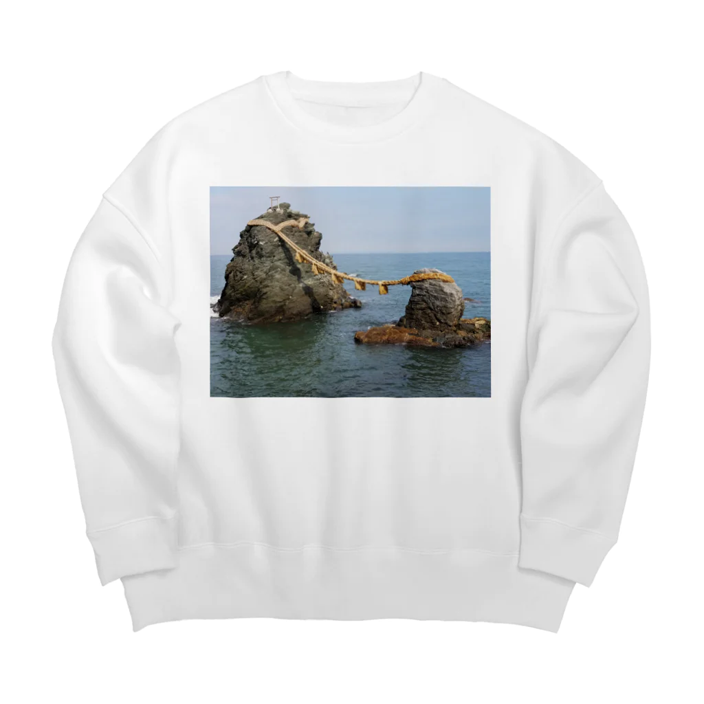 amaterasu358800の夫婦岩 Big Crew Neck Sweatshirt