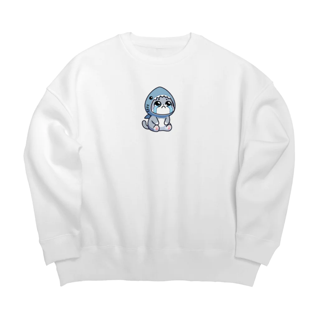 きぐるみあにまるず！の泣き虫きぐるみネコ Big Crew Neck Sweatshirt