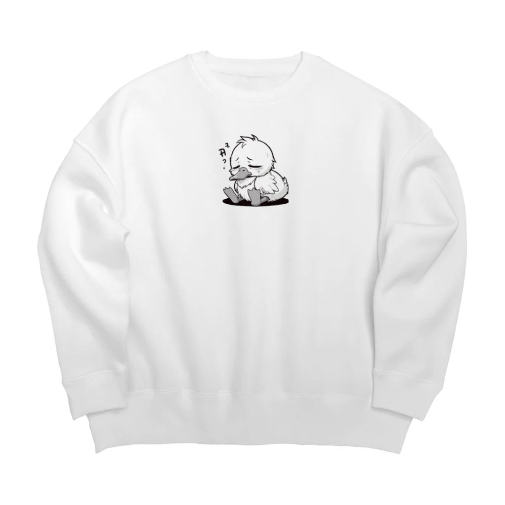 気ままの社長のあひるちゃん Big Crew Neck Sweatshirt