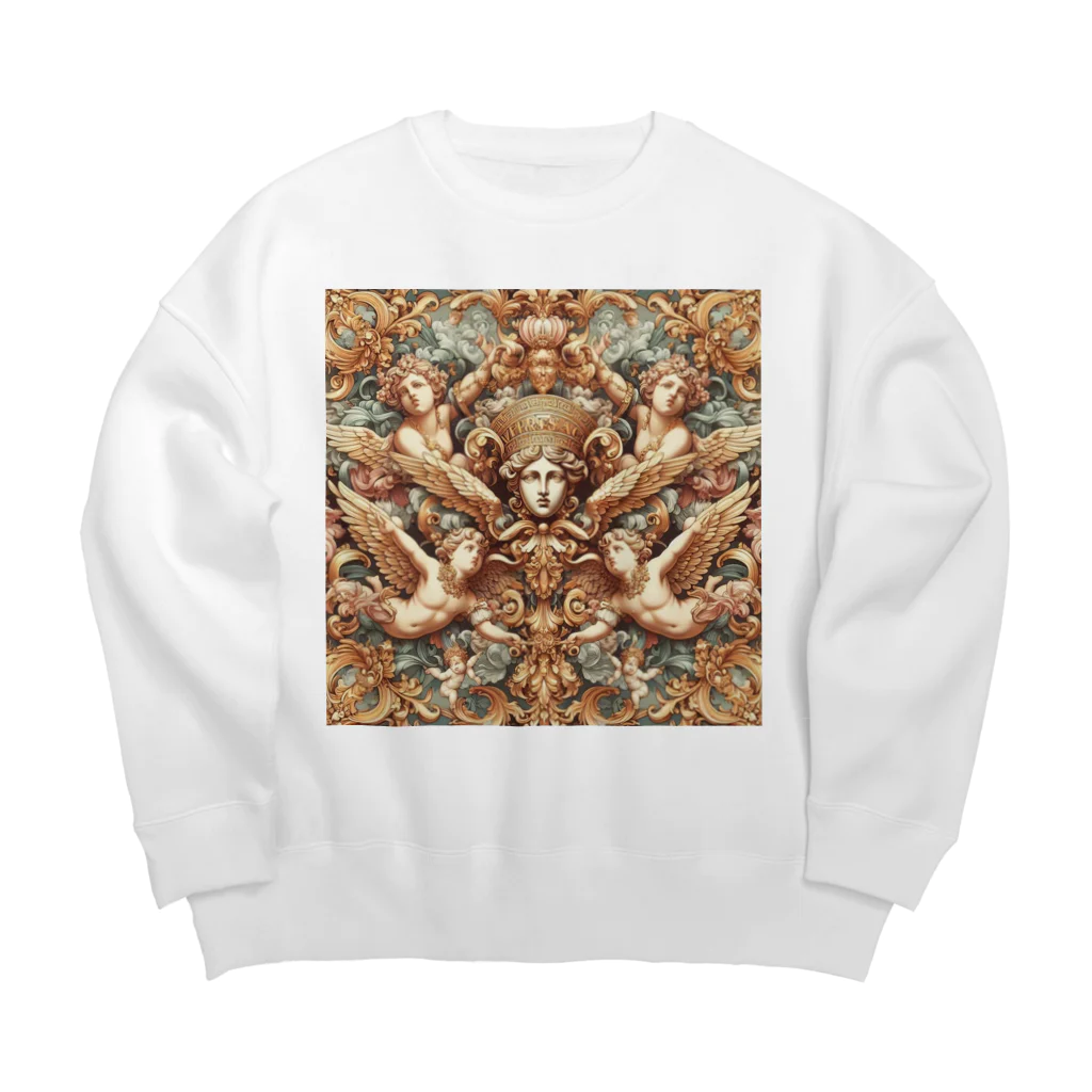 BABYLON  Channel　aiのRenaissance  バロック模様 Big Crew Neck Sweatshirt