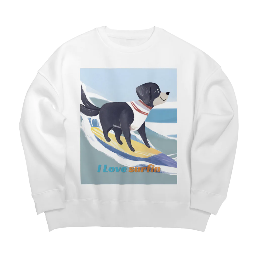 mt.777のさわやかsurfin　 Big Crew Neck Sweatshirt