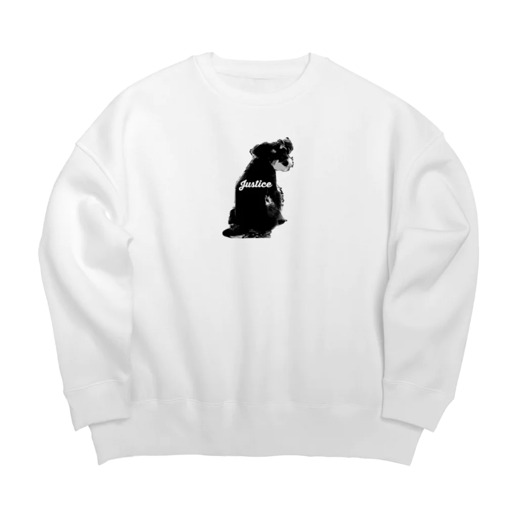 jastice1037の見返り犬ジャスティス Big Crew Neck Sweatshirt