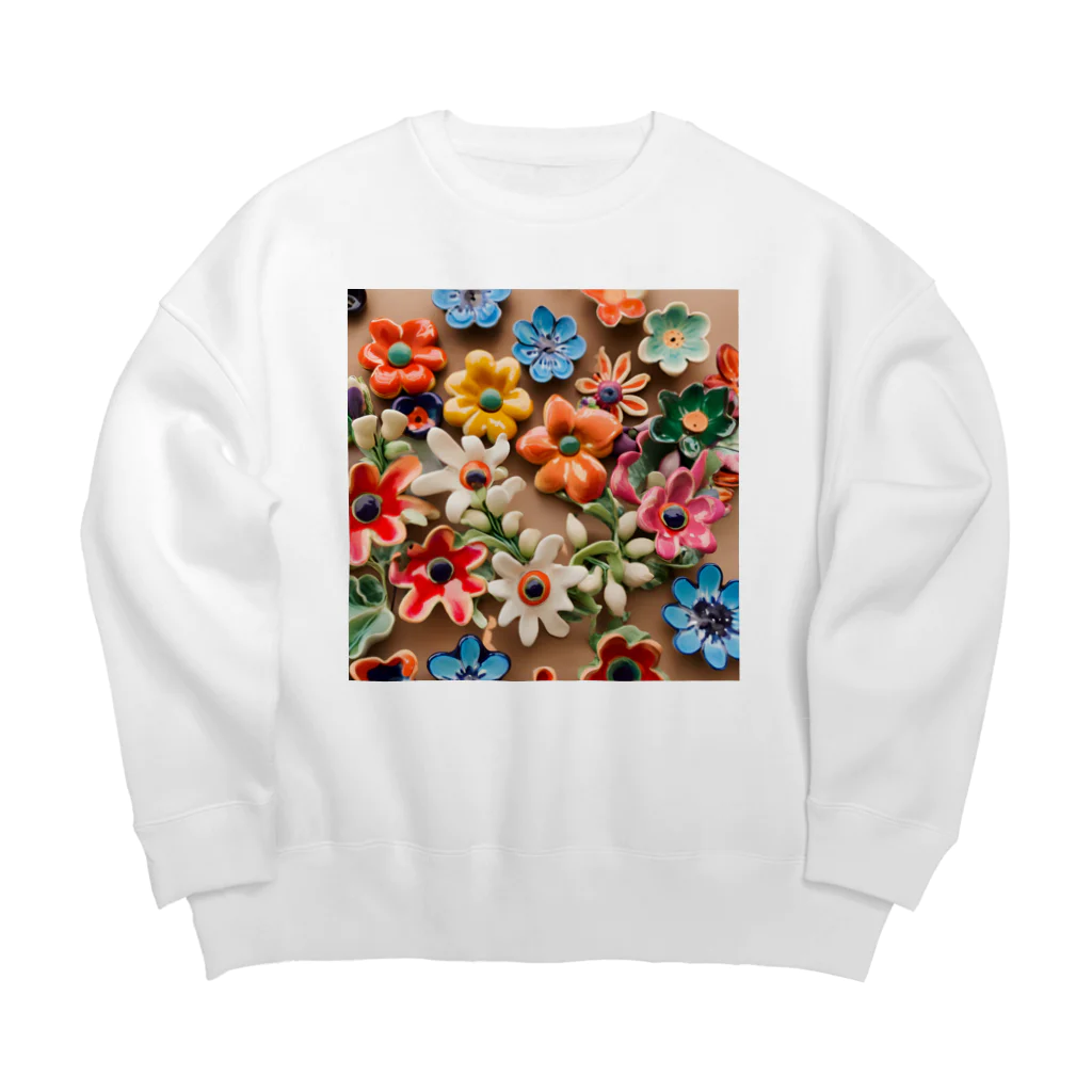 HOSHI-TANEKO🌠の🌺かわいいアクセサリーたち✨ Big Crew Neck Sweatshirt