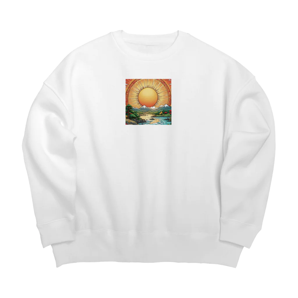 yukki1975の6月_夏至 Big Crew Neck Sweatshirt