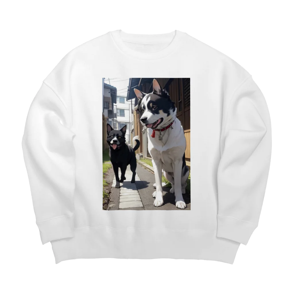 Ppit8のI introduce my friend ! Big Crew Neck Sweatshirt