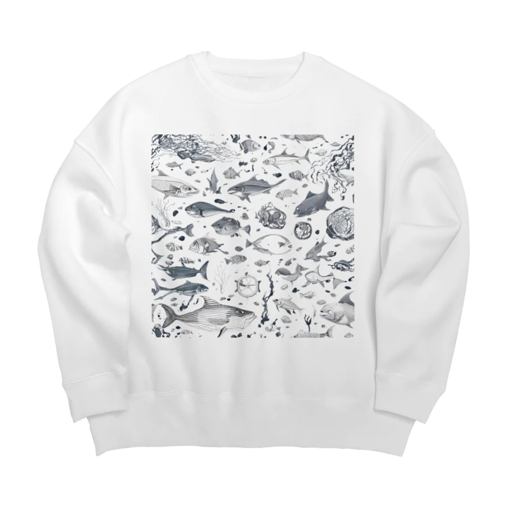 8890の深海 Big Crew Neck Sweatshirt