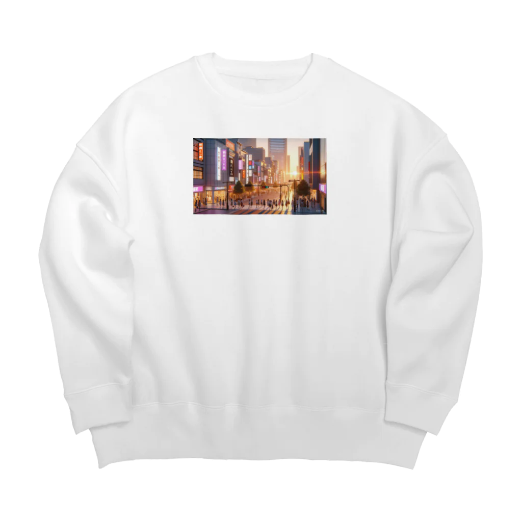 zakki-Rのホコ天 Big Crew Neck Sweatshirt