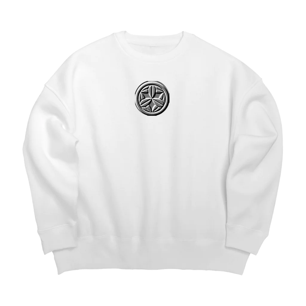 にゃがそねこてちゅの斎藤一家紋 Big Crew Neck Sweatshirt