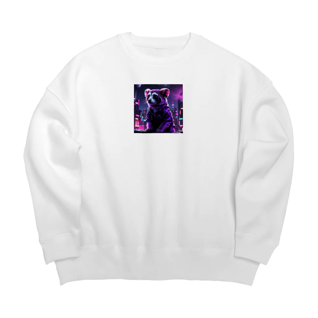 NOZILのサイバーショウガラゴ Big Crew Neck Sweatshirt