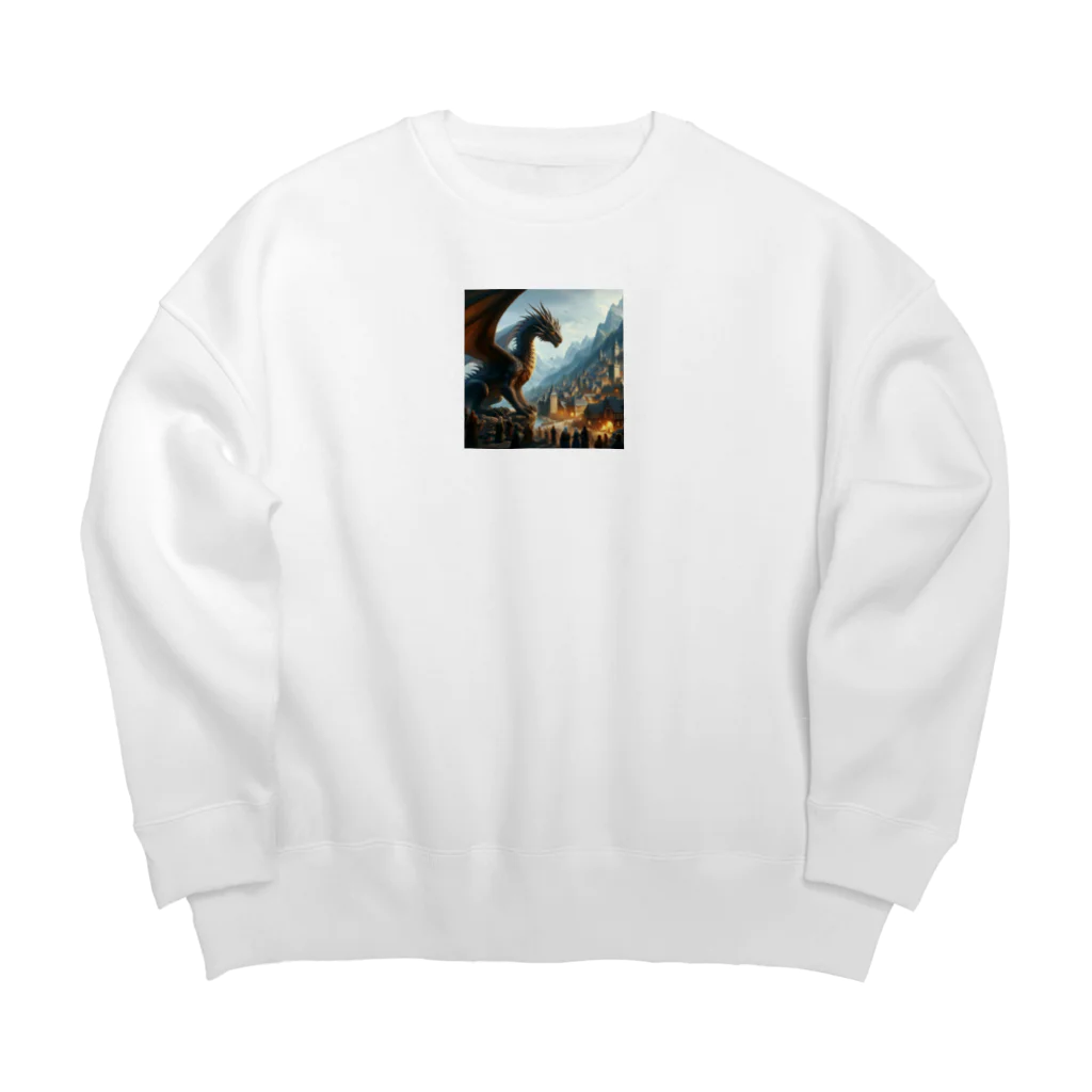 shoma7007の一面龍 Big Crew Neck Sweatshirt