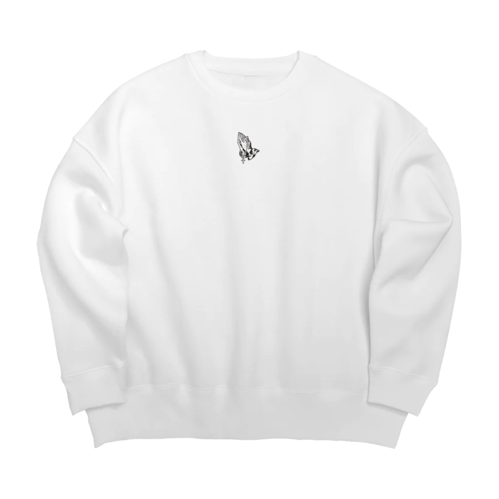 YT4451の祈り手 Big Crew Neck Sweatshirt