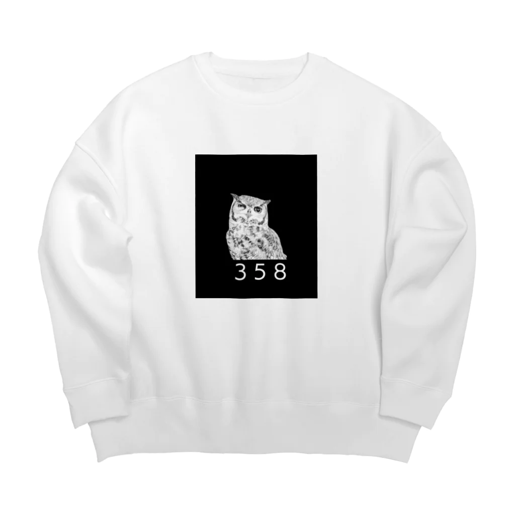 たまコロンの開運フクロウ Big Crew Neck Sweatshirt