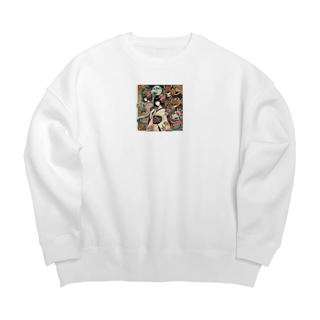 かるるんショップの少女と３つのしもべシリーズ Big Crew Neck Sweatshirt